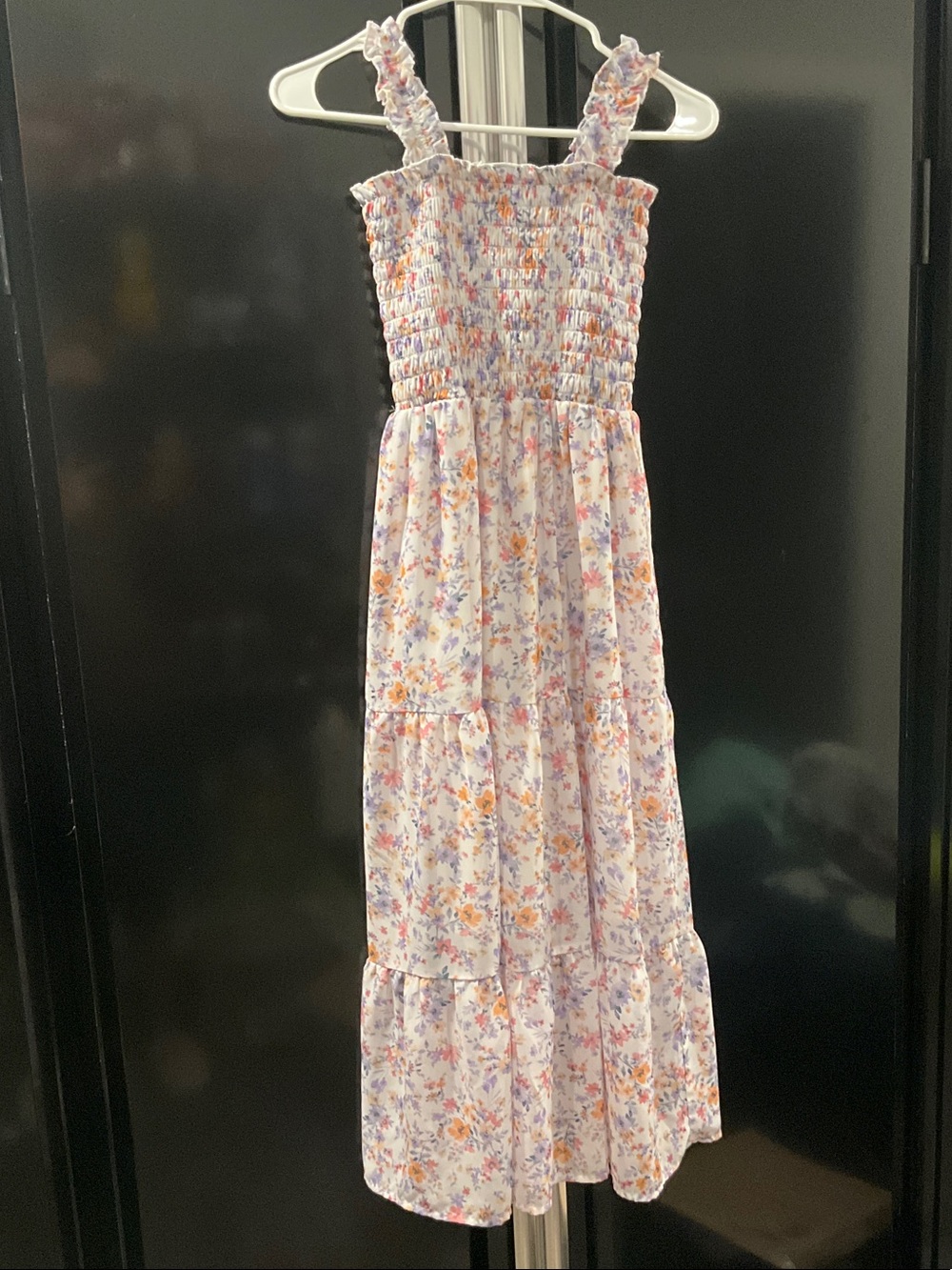 Speechless Lavender Floral Smocked Maxi Dress
